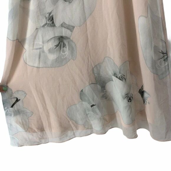 Calvin Klein Pink Floral Sleeveless Dress Size 4 - Picture 4 of 6